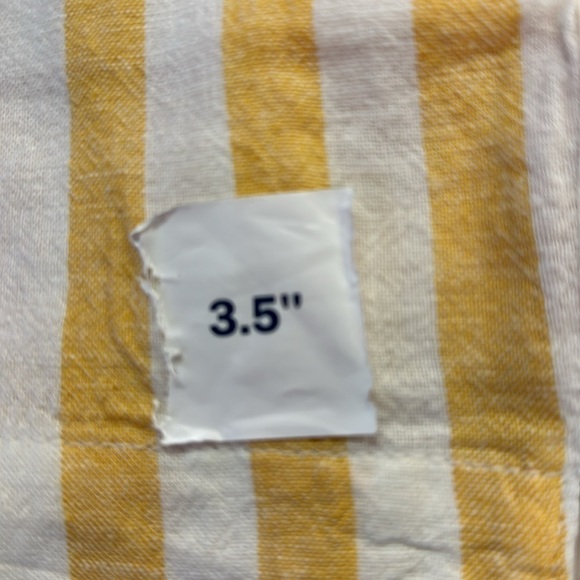 Old Navy Everyday Yellow/White Striped Linen Blend Shorts Size 8 NWT & Size 14 - Picture 7 of 11